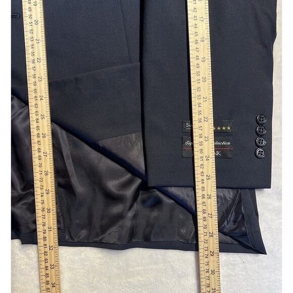 New Jos A Bank Signature 46R Navy Blue SuperFine Suit Jacket Blazer Separate - Picture 12 of 15